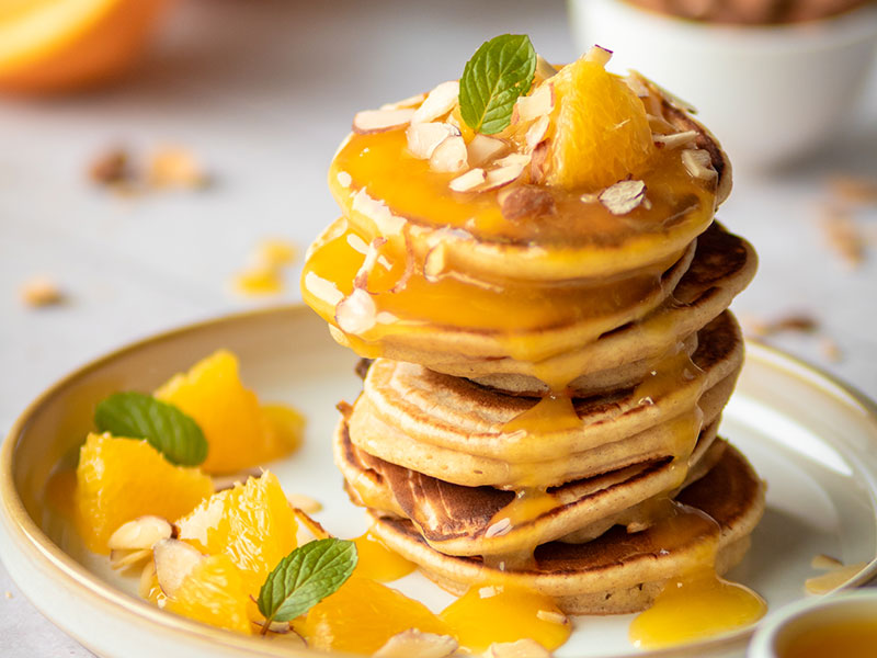 Pancakes all’arancia
